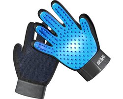AdroitGoods Huisdierhaar Verwijderaar Handschoen - Voor Katten en Honden - Blauw