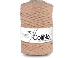 ColiNea - Touw - katoenen - koord - Katoenkoord - macramé - 5 mm x 100 m - lich roze