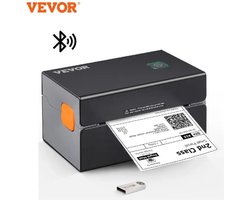 Labelprinter - Printer - Thermische Printer - Draadloze Printer - Etiketprinter - 300dpi - Met Bluetooth - Zwart