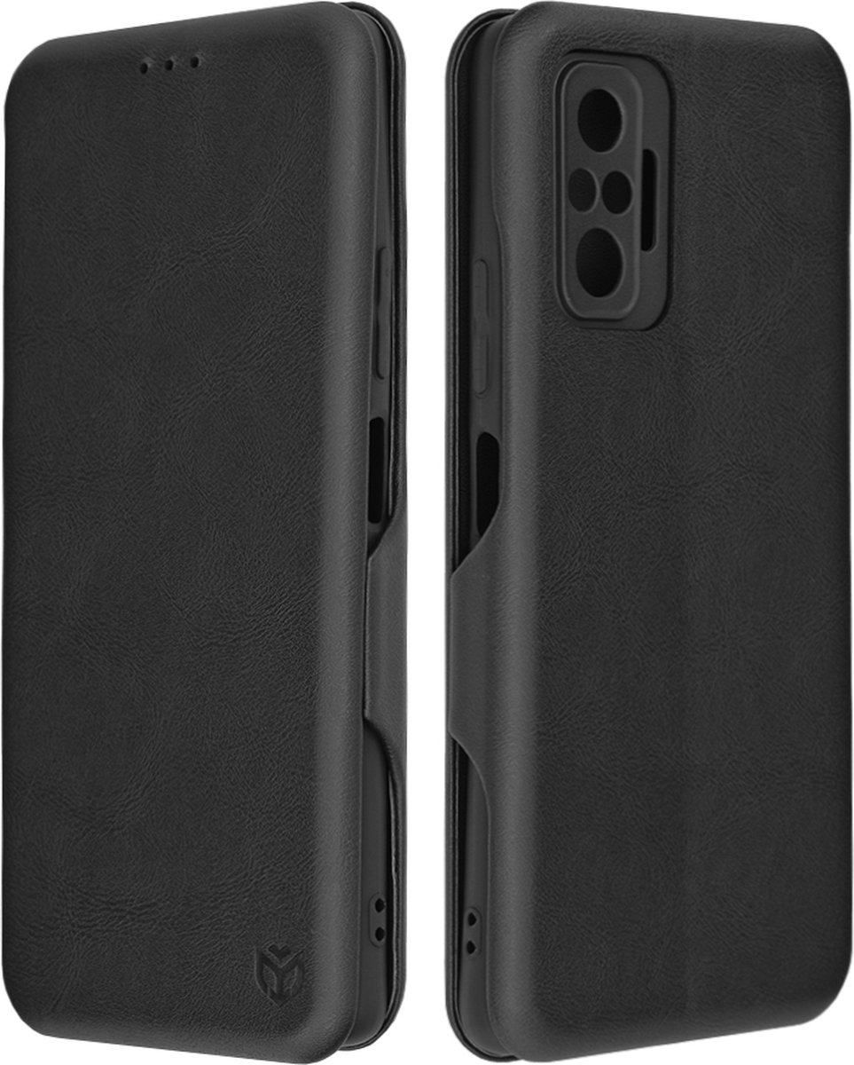 Techsuit Safe+ Book Wallet Case hoesje voor Xiaomi Redmi Note 10 Pro - Zwart