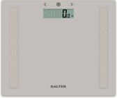 Salter Digital Glass Analyser Badkamer weegschaal Compact Ultra Slim Grey