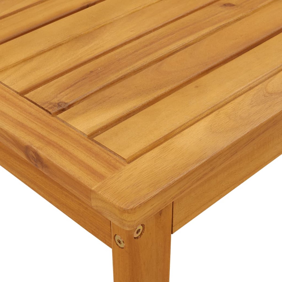 Table De Jardin En Bois D'acacia Massif VidaXL - 100x60x30 Cm, Finition Huile, Pour Terrasse, Patio, Extérieur