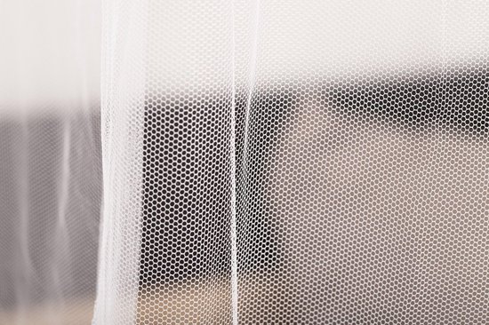 Klamboe Rechthoek 200 x 200 cm - Voor 1 en 2 personen - Muggennet Tweepersoons - Lichtgewicht 2 Persoons Muskietennet - Met Reistas en Ophang Set