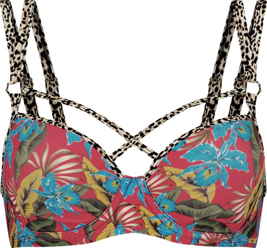 Foto: Sapph voorgevormde bikinitop straps boven cups fabulous flower print 90d