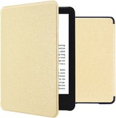 iMoshion Ereader Cover / Hoesje Geschikt voor Amazon Kindle (2022) 11th gen - iMoshion Canvas Sleepcover Bookcase zonder stand - Goud / Glitter Goud
