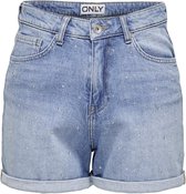 Only Broek Onljosephine Stretch Rhin Shorts Dn 15338323 Light Blue Denim Dames Maat - XL