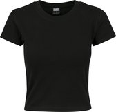Urban Classics Crop top -L- T-shirt Noir