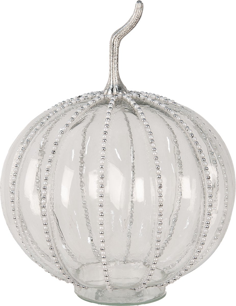 Decoratie Pompoen Ø 25x33 cm Transparant Glas Herfst decoratie