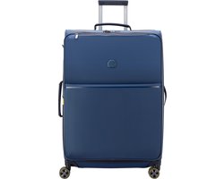 Delsey Turenne Soft - 76 cm Vergrootbare Reiskoffer - Blauw