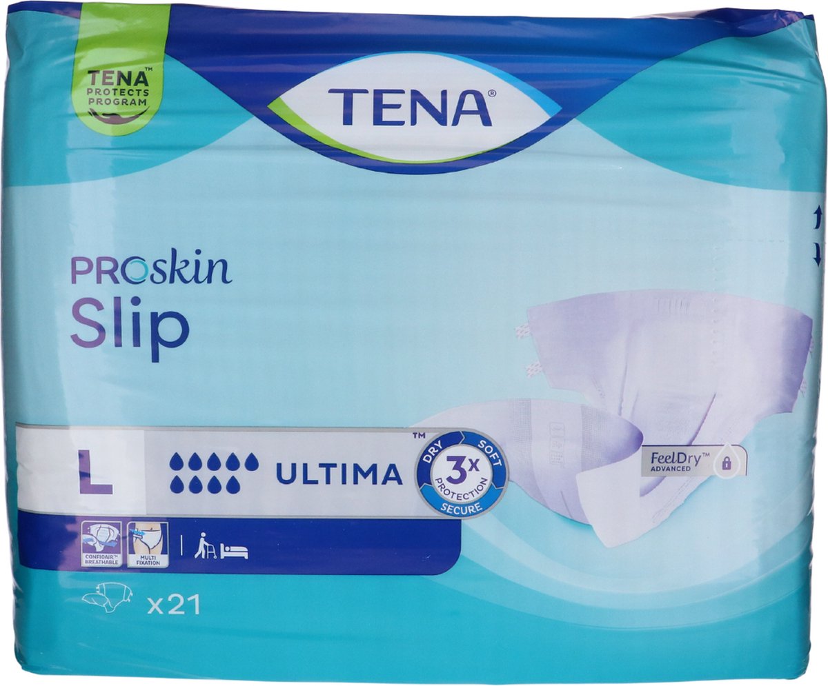 Goedkoopste Voordeelverpakking van 2 x TENA SLIP ULTIMA - L, 21 st. (710621