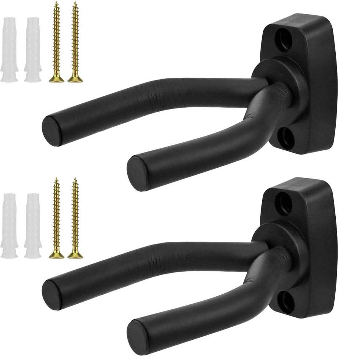 Gitaarhouder voor de muur - 2 stuks - universele gitaarhaak - ukelele wandhouder