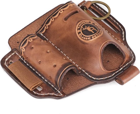 1791 EDC Action Clip Duo Tool Organizer EDC AC DUO BUR A Burgundy Lederen Riemholster