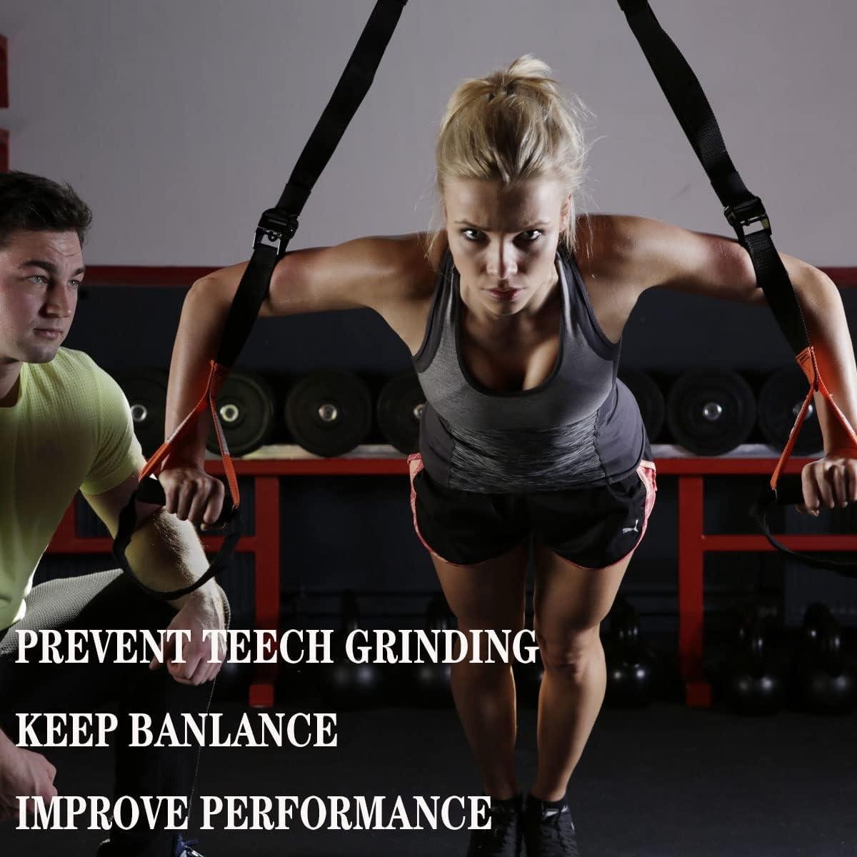 Protège-Dents Dynamophilie Mâchoire Inférieure - Bleu - Pour Musculation Et CrossFit