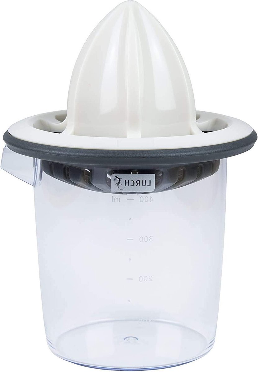 Citruspers Kunststof Grijs 400ml Lurch 00221490 Elektrisch Duurzaam RVS-filter