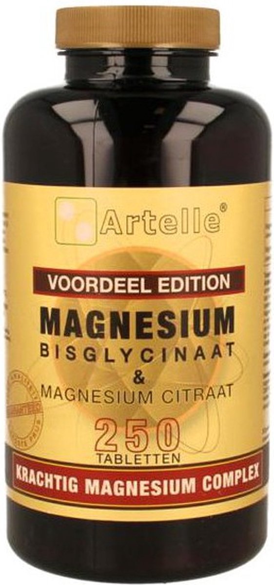 Goedkoopste Artelle Magnesium bisglycinaat & citraat 250 Tabletten