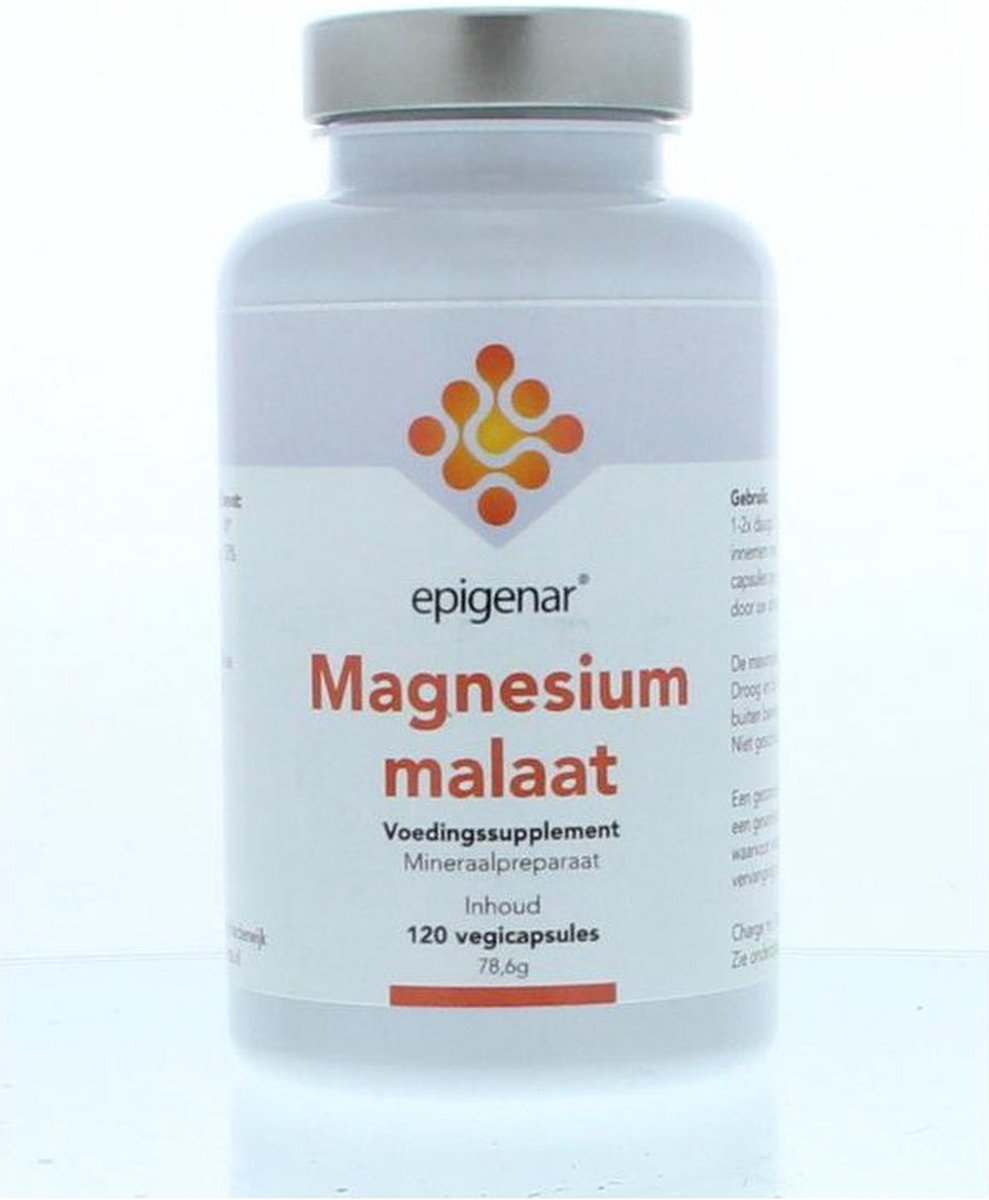 Goedkoopste Epigenar Magnesium Malaat - 120 vegicaps - Mineraalpreparaat