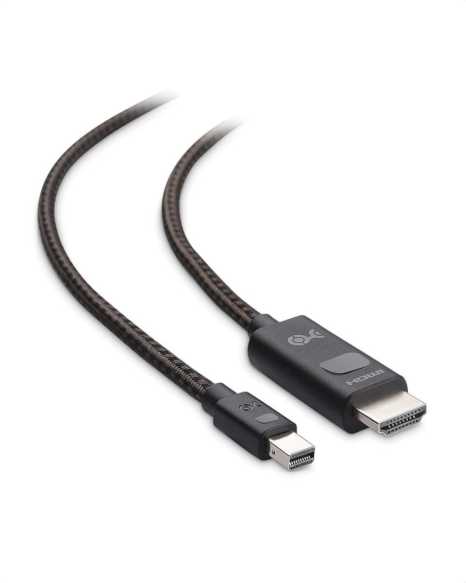 8K Mini DisplayPort 1.4 naar HDMI kabel 6 ft / 18m - 4K 120Hz - zwart