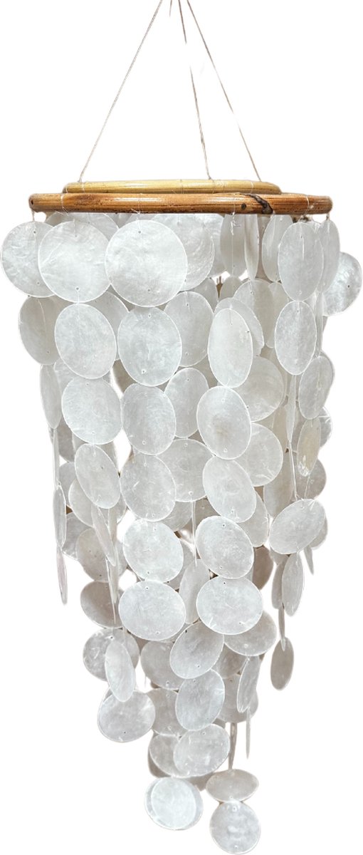 Cokos Rotan Windgong Sifra Ø22cm Wit