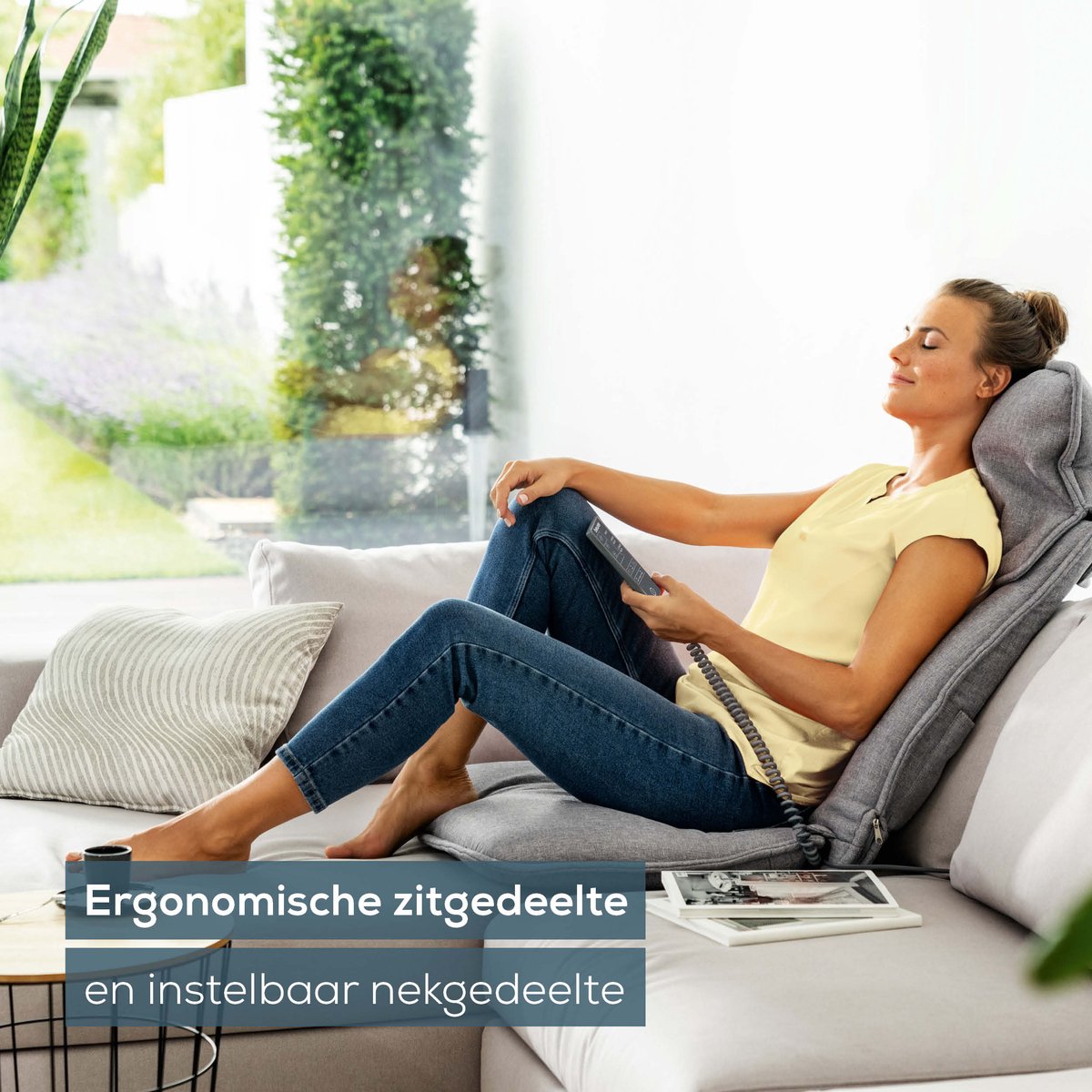 Beurer MG 330 Grey Shiatsu Massagekussen - Massagestoel - Verstelbaar nekgedeelte - 4 Massagekoppen paarsgewijs roterend - 2 Intensiteitsniveaus - Wasbare hoes - 3 Jaar garantie - Grijs – foto 6