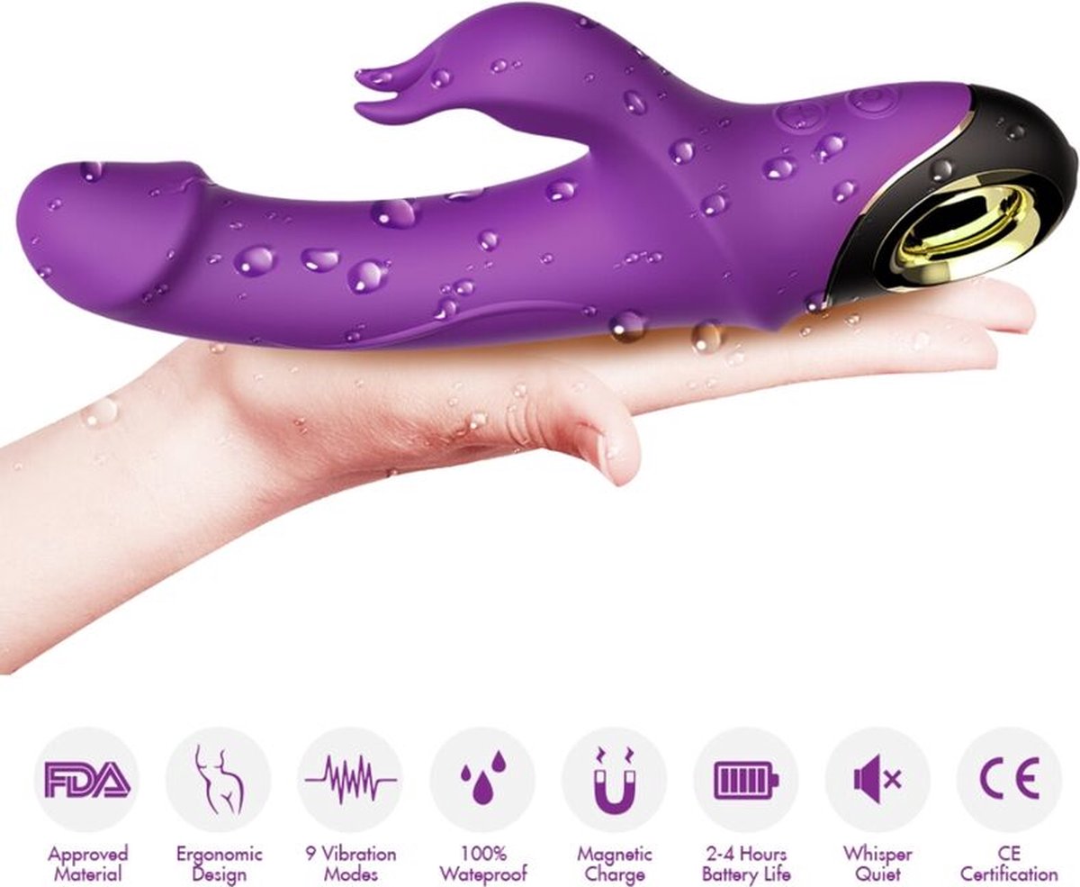 Goedkoopste ARMONY - METEROR DILDO VIBRATOR RABBIT ROTATOR PAARS | VIBRATOR | VIBRATOR VROUW | SEKSSPEELTJES VOOR VROUW | SEX TOYS VOOR VROUW