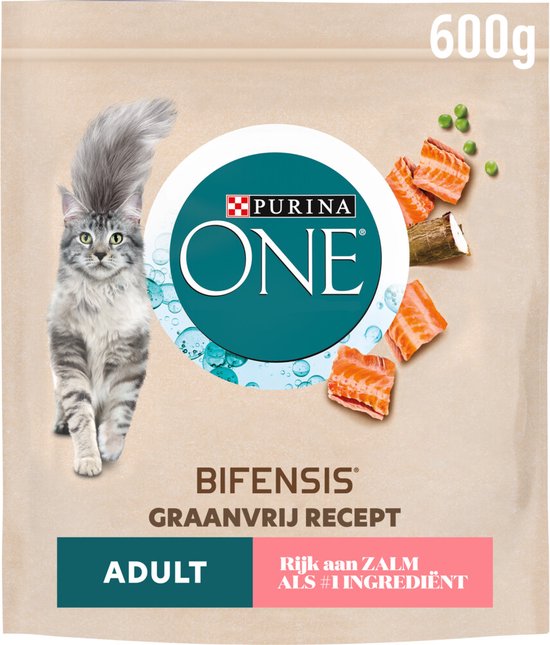 Purina ONE Adult Zalm Graanvrij 600 gr