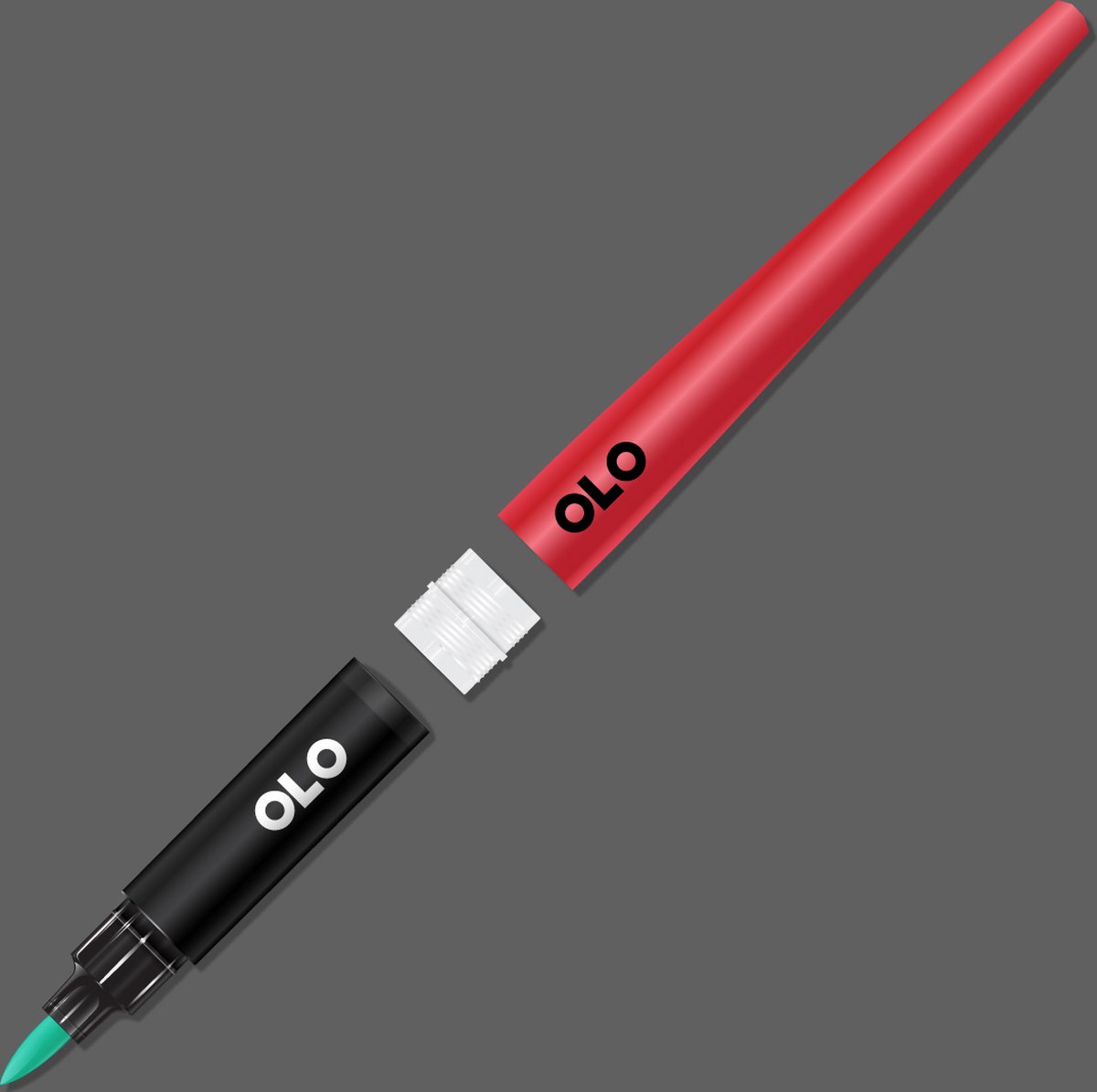 OLO Alcohol Marker Handgreep 2 stuks Wit