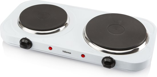 Tristar KP-6245 - Elektrische kookplaat 2500W - 2 Kookzones - Vrijstaand - Wit