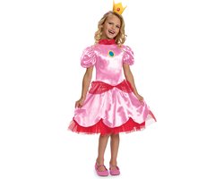 NINTENDO - SUPER MARIO BROS, Prinses Peach Fancy Aankleden, Maat XS (3T-4T jaar), Meisjes