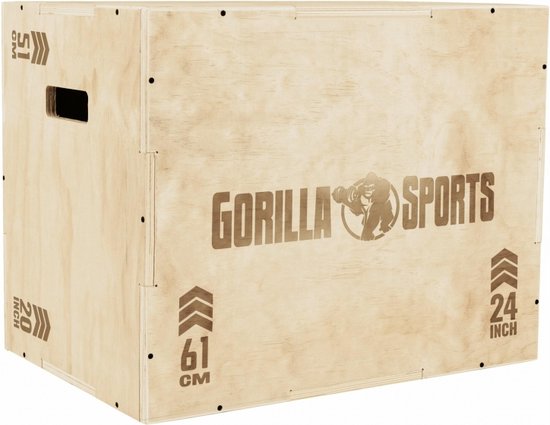 Plyobox In Acciaio Gorilla Sports - Regolabile 5 Altezze, 300 Kg, 59x50x45-65 Cm - Foto 12