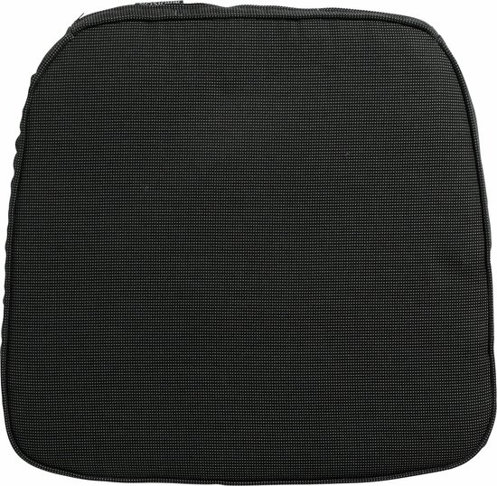 Coussin d'assise Madison en osier Rib 46x48 cm - noir