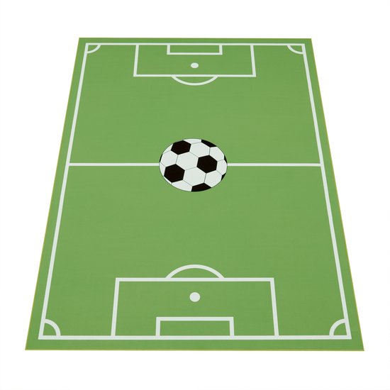 Paco Home Vloerkleed Kinderkamer, Speelvloerkleed Vo Kinderkamers Met Voetbaldesign In Groen 140x200 Cm 767290185