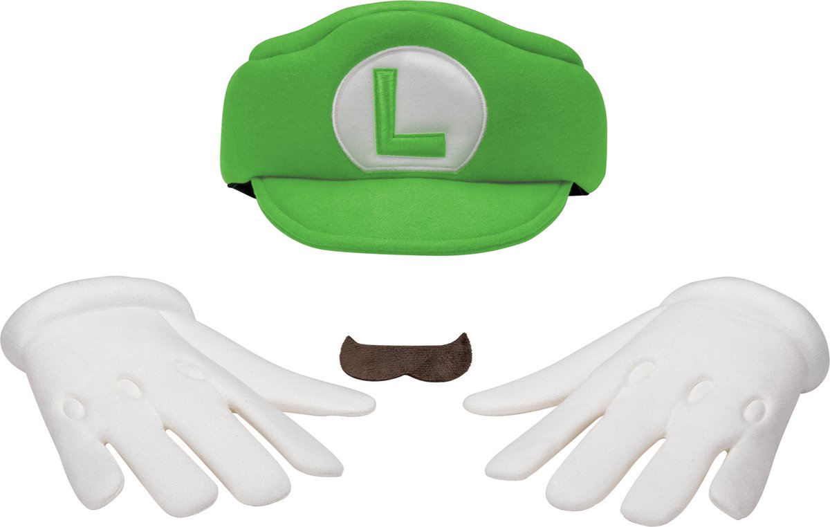 NINTENDO - SUPER MARIO BROS, Luigi Elevated Kind Accessoireset, Maat One Size