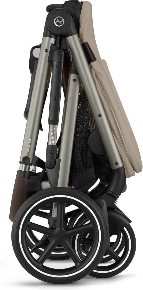 Cybex Gazelle S Kinderwagen Almond Beige Taupe Frame - afbeelding 2