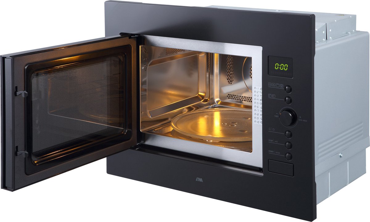 ETNA CM232ZT - Combimagnetron - 45cm - Matzwart - Draaideur magnetron - Inhoud 32 liter - Turbo-hetelucht - Digitale timer - Draaiplateau — afbeelding 5