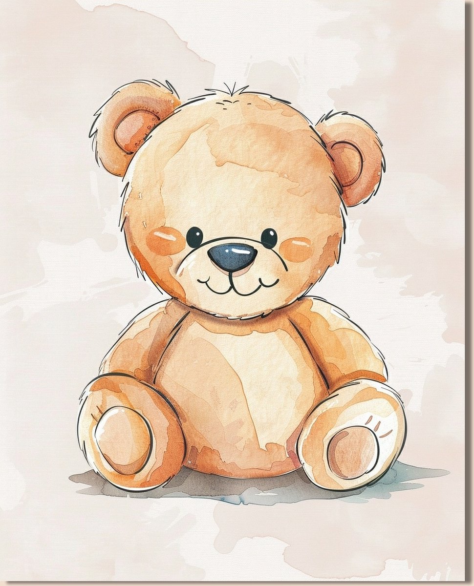 10x Geboortekaartje met teddy beer voor Jongen of Meisje | A4 formaat (21x29.7 cm) | Wenskaart Geboorte