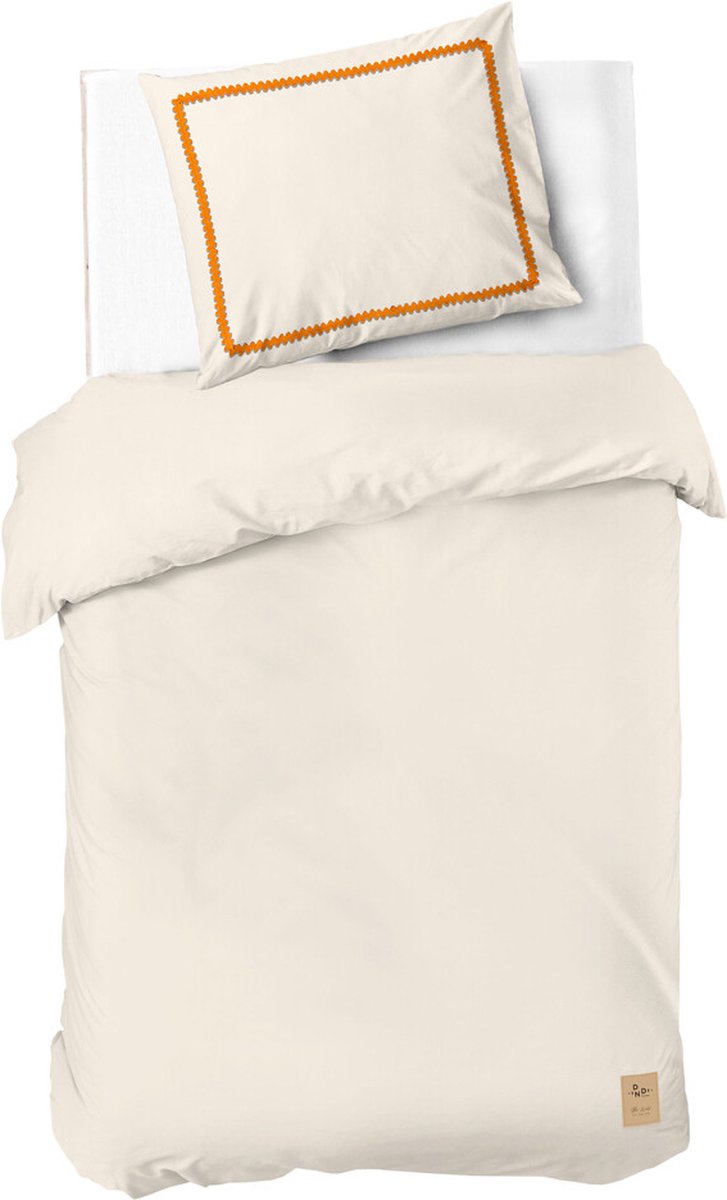 Dindi Home Dekbedovertrek Sunset Waves - 140x220 - 100% katoen - Off White