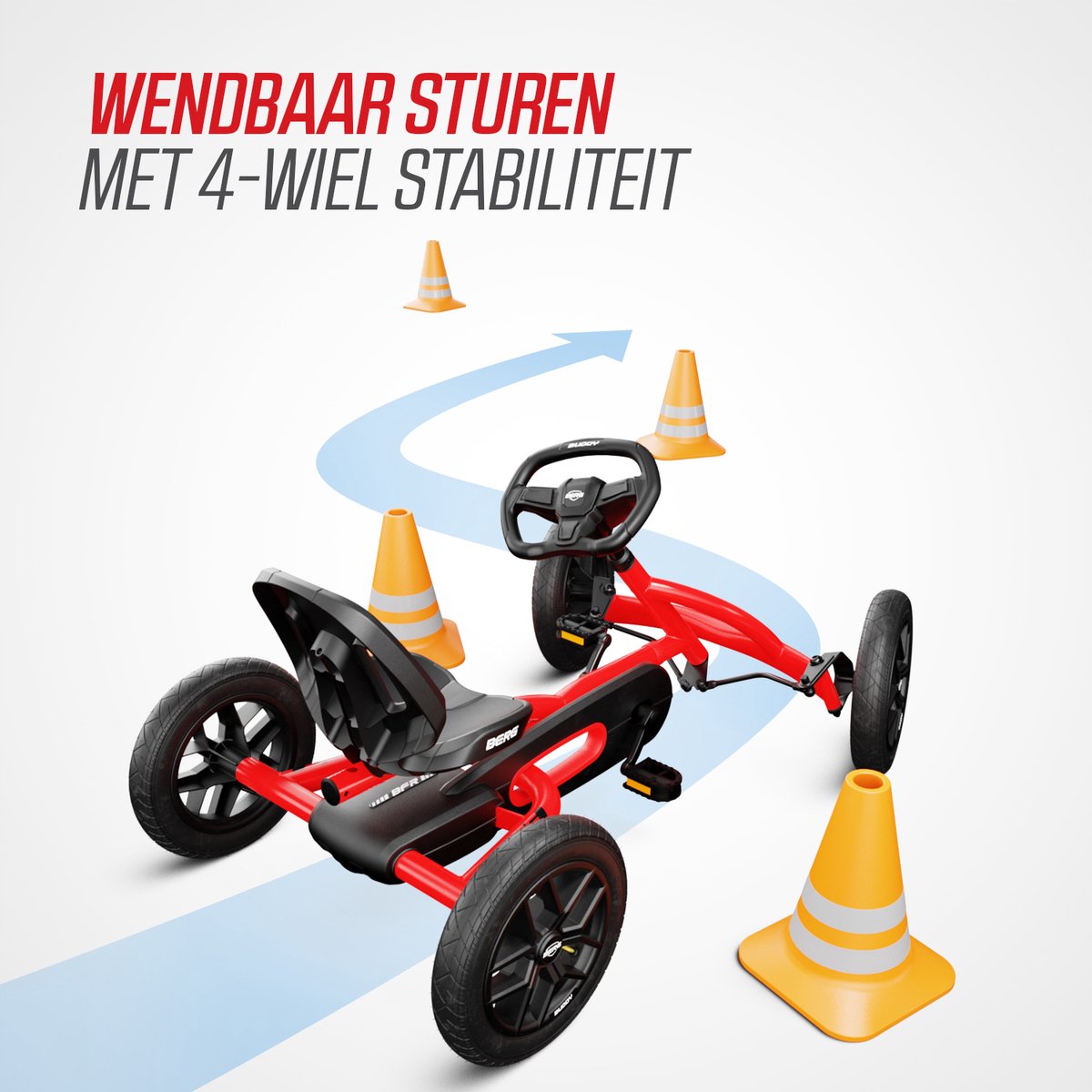 BERG Buddy Redster Skelter - 3+ Jaar - Verstelbare Stoel - Vrijloopautomaat - Limited Edition - Rood — afbeelding 7