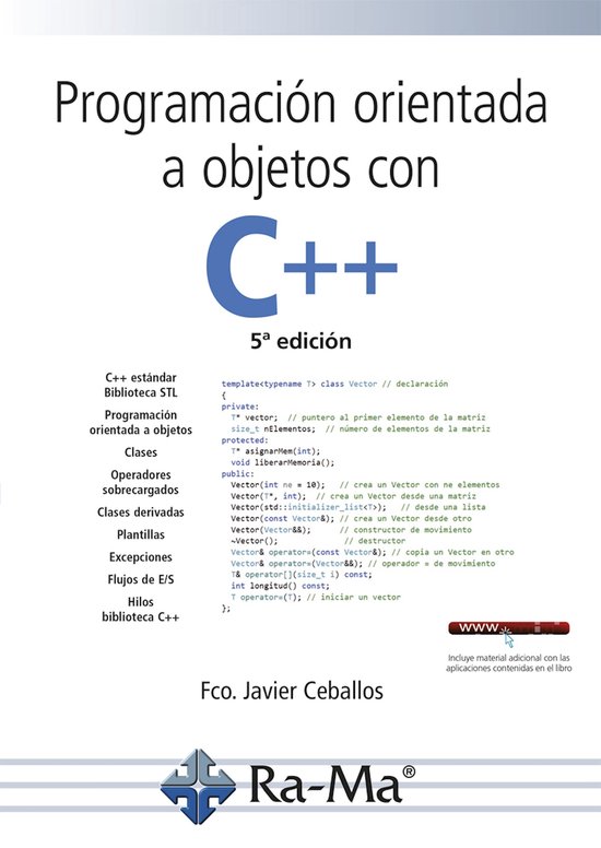 Programación orientada a objetos con C++ (5ª edición) - cover