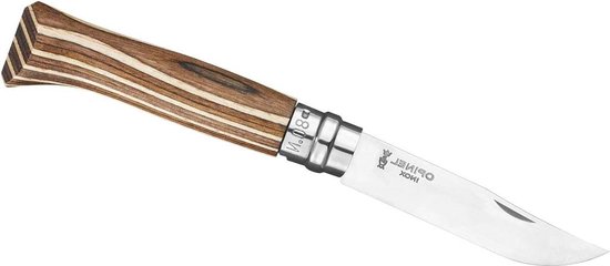 Foto: No 8 opinel zakmes bruin 195 cm ideaal voor buitenactiviteiten