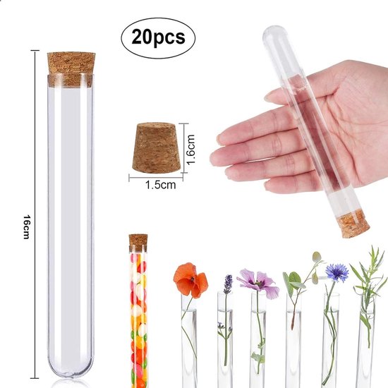 Bloemflesjes 35 cc met dop | Grote kunststof bloemflesjes voor snijbloemen – Mobrero B.V Bloemflesjes 35 cc met dop | Grote kunststof bloemflesjes voor snijbloemen – Mobrero B.V