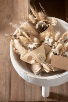 J-Line bouquet Fleurs Sechées Emballage - jute - naturel - 2 pièces