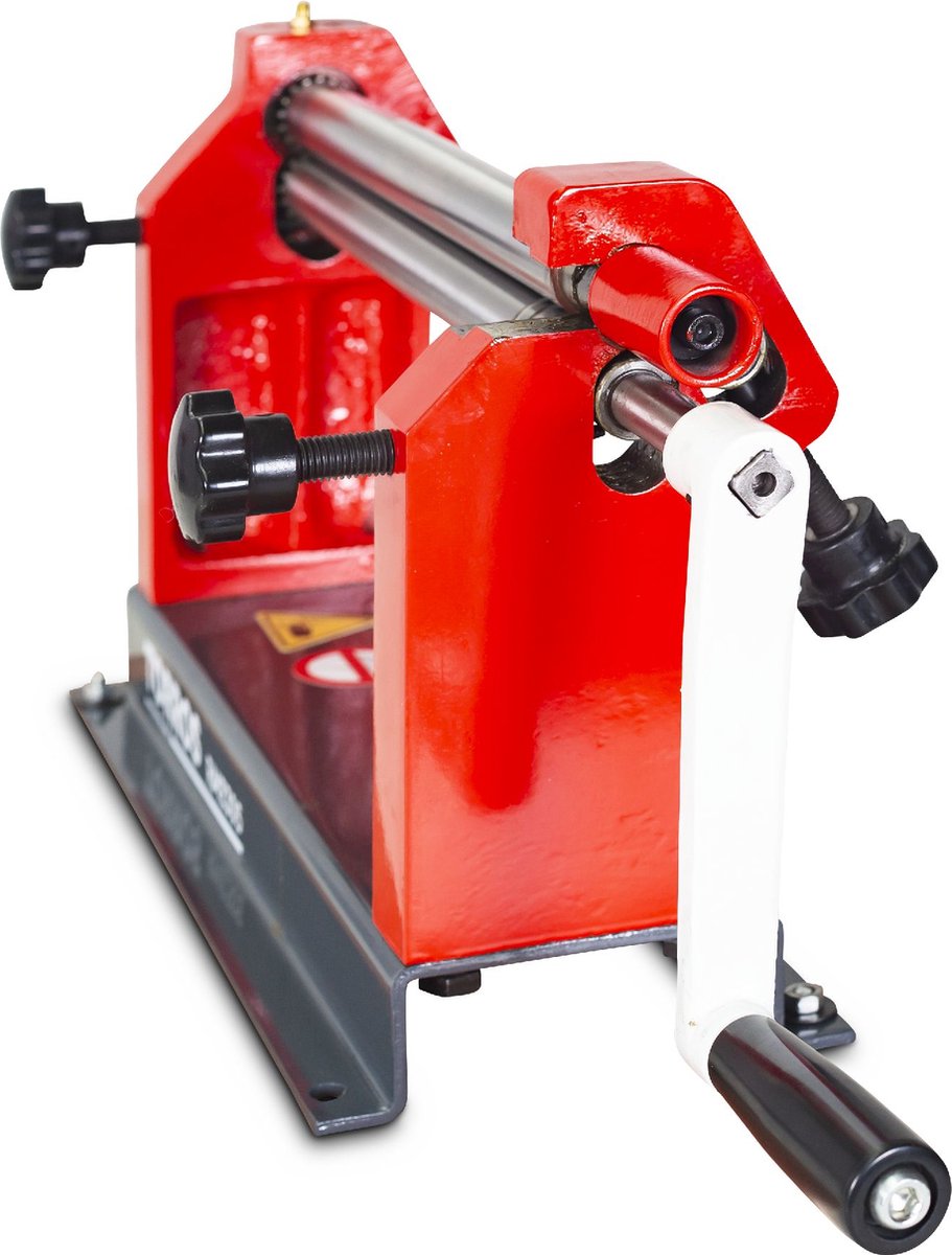 Manuele plaatwals 3 rollen werkbreedte 305 mm plaatdiktes tot 0,8 mm in staal Torros RME305