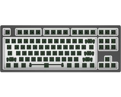 Dark Project – KD87B LTD Aluminum Cloud Grey – Mechanisch Bedraad Toetsenbord – Barebones