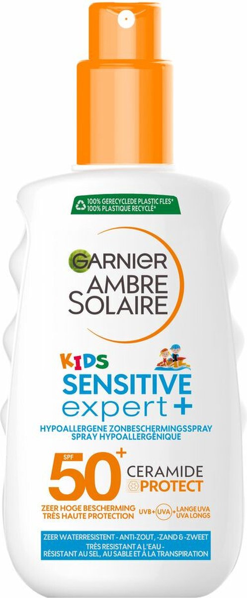 Goedkoopste 6x Garnier Ambre Solaire Kids Ceramide Protect Zonnebrandspray SPF 50 150 ml