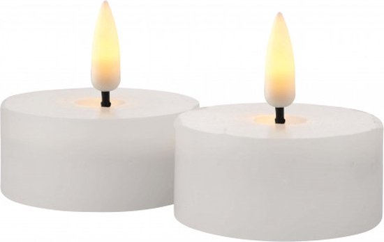 Sirius - Oplaadbare waxinelichtjes 'Sille' (Ø4cm, Set van 2)