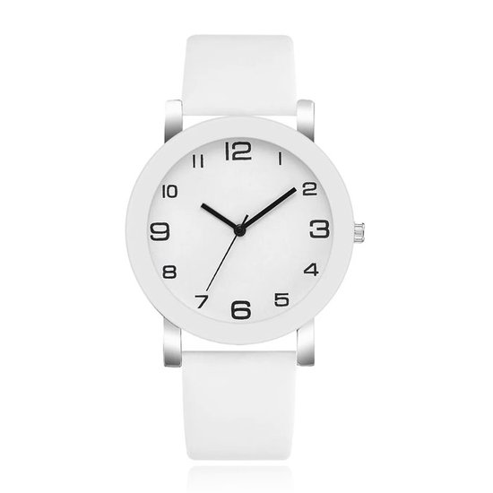 Montre minimaliste pour homme avec contraste élevé et bracelet en cuir Witte
