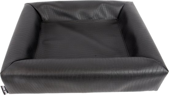 Bia Bed - Hondenmand - Croco - Zwart - Bia-3 - 70X60X15 cm