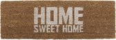 Present Time - Deurmat Home Sweet Home - Wit - 75x25x1,5cm