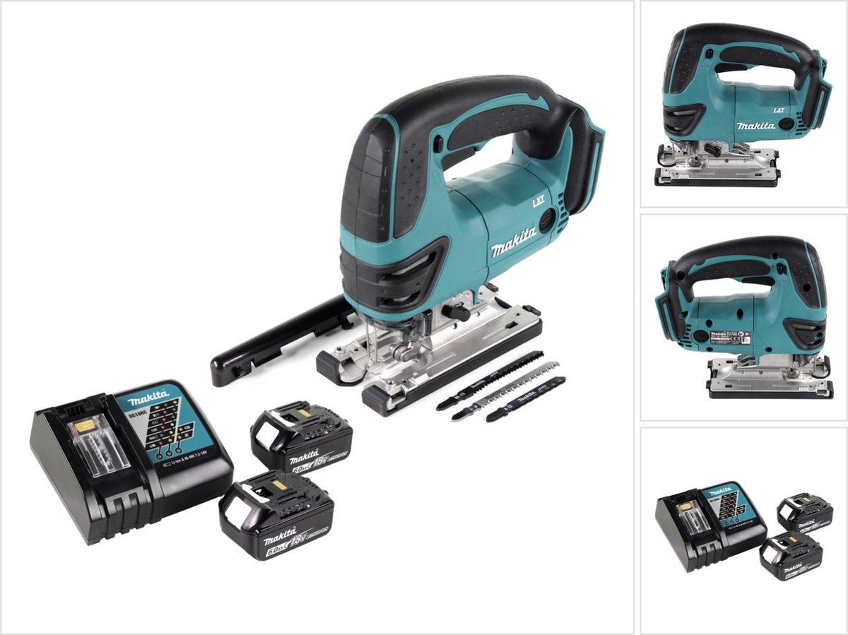 Makita DJV 180 RG accu-decoupeerzaag 18 V + 2x accu 6,0 Ah + oplader