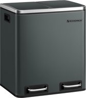 Les Collectors pedaalemmer N°883 / RVS / taupe / 40 L / rechthoekig en praktisch, metaal